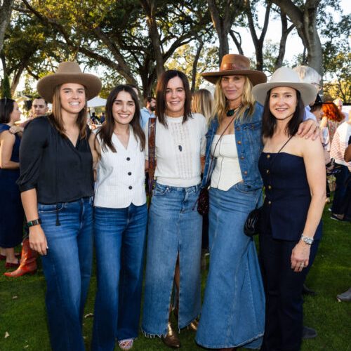 NAPA, CA - October 19 - Olivia Barnhill, McKenna Hearn, Bradley Kovacevich, Lori Barnhill and Liz Kahn attend Cabernet for Connoisseurs Benefitting Family House on October 19th 2024 at The Grove at Silverado Resort in Napa, CA (Photo - Devlin Shand for Drew Altizer Photography)